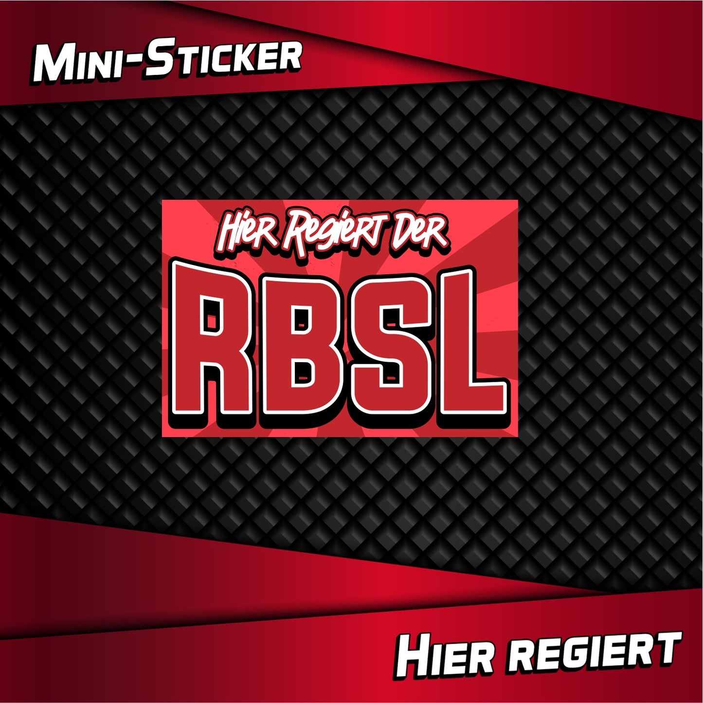 Mini-Aufkleber "Hier regiert" (20 Stück)