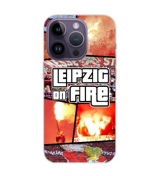 iphone 15 Pro - Smartphone-Hülle "Leipzig on Fire"