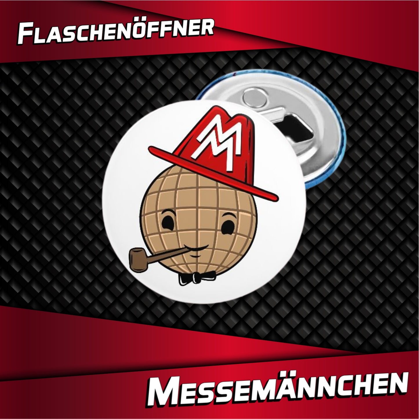 Flaschenöffner mit Magnet "Messemännchen"