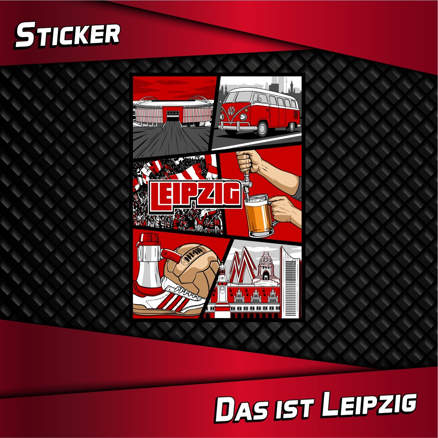 Aufkleber "Das ist Leipzig"