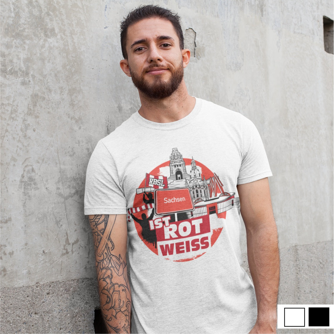 T-Shirt "Sachsen ist rot-weiss"