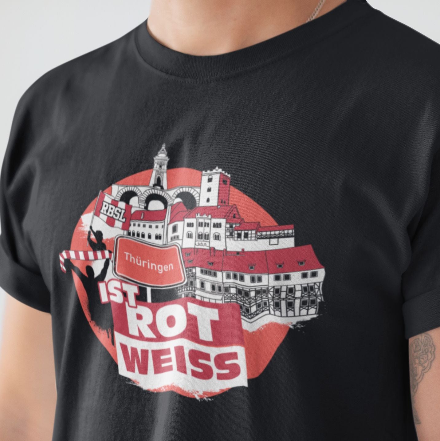 T-Shirt "Thüringen ist rot-weiss"