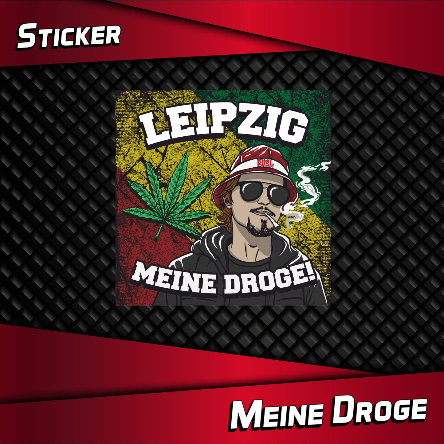 Aufkleber "Meine Droge"