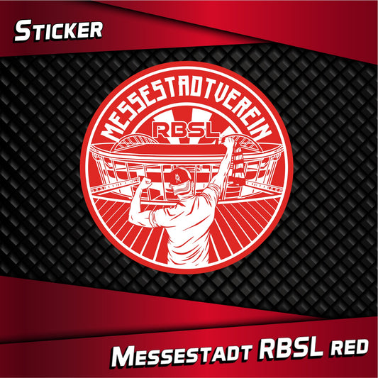 Aufkleber "Messestadt RBSL" red
