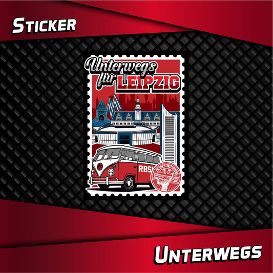 Aufkleber "Unterwegs für Leipzig"