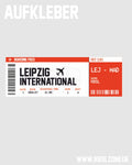 Aufkleber "Boarding Pass"