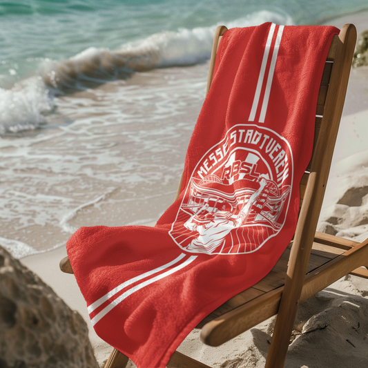 Strandhandtuch "Messestadtverein" rot