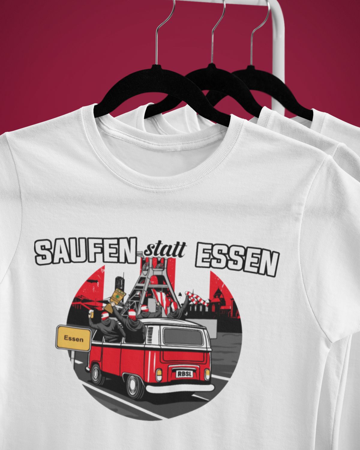 T-Shirt "Saufen statt Essen"