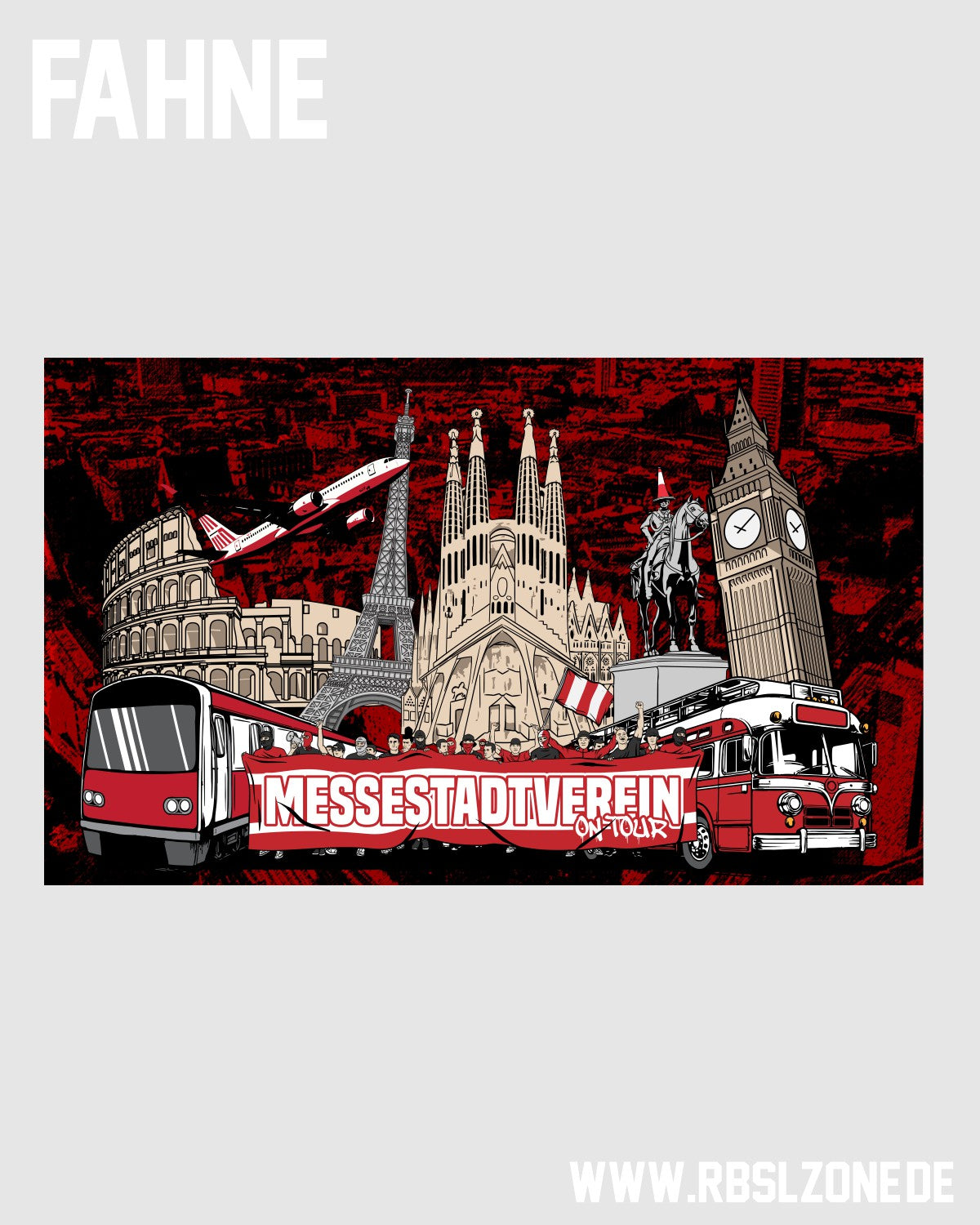 Fahne "International" 150x90cm