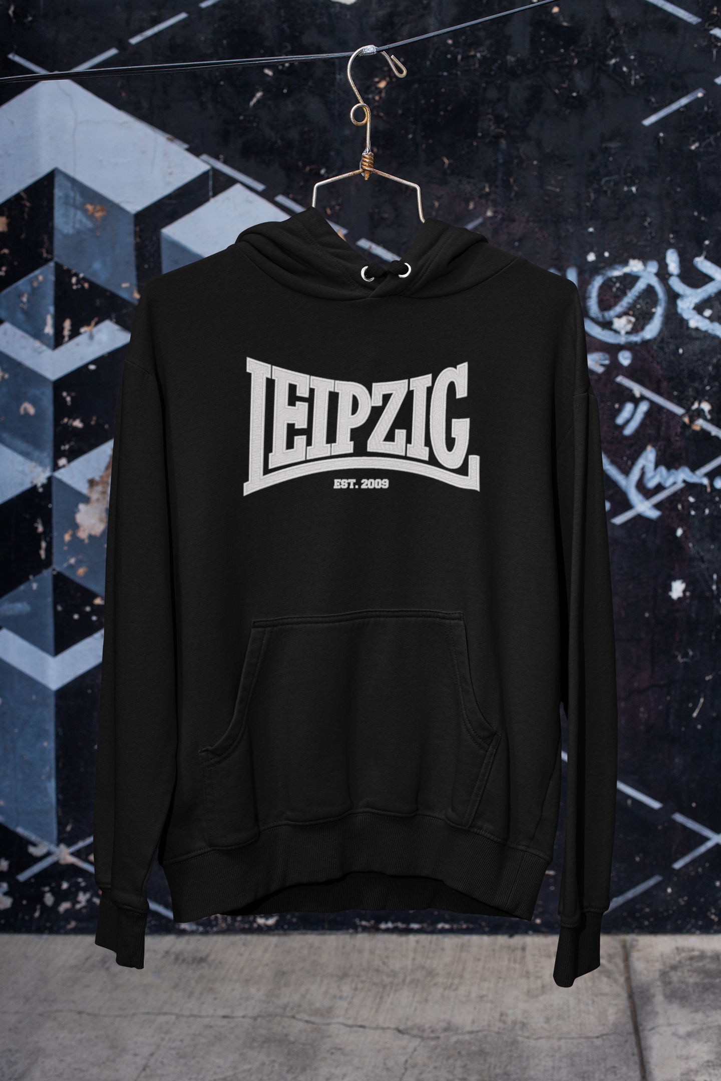 Hoodie mit Stick "Leipzig"