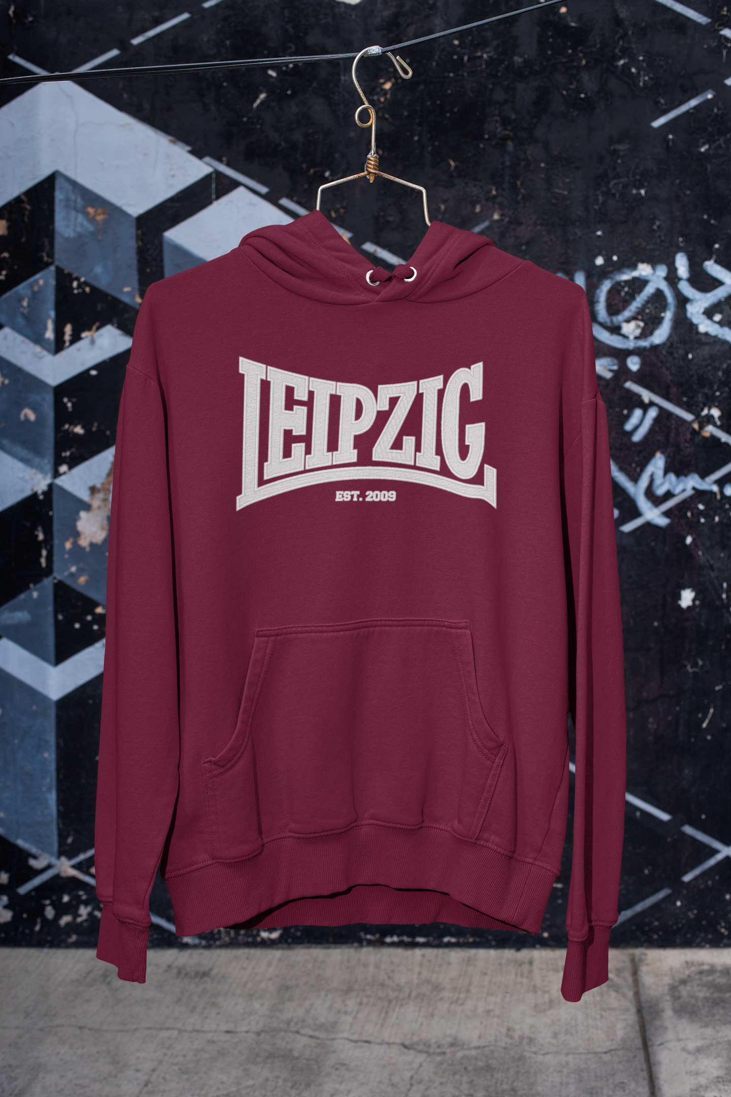 Hoodie mit Stick "Leipzig"