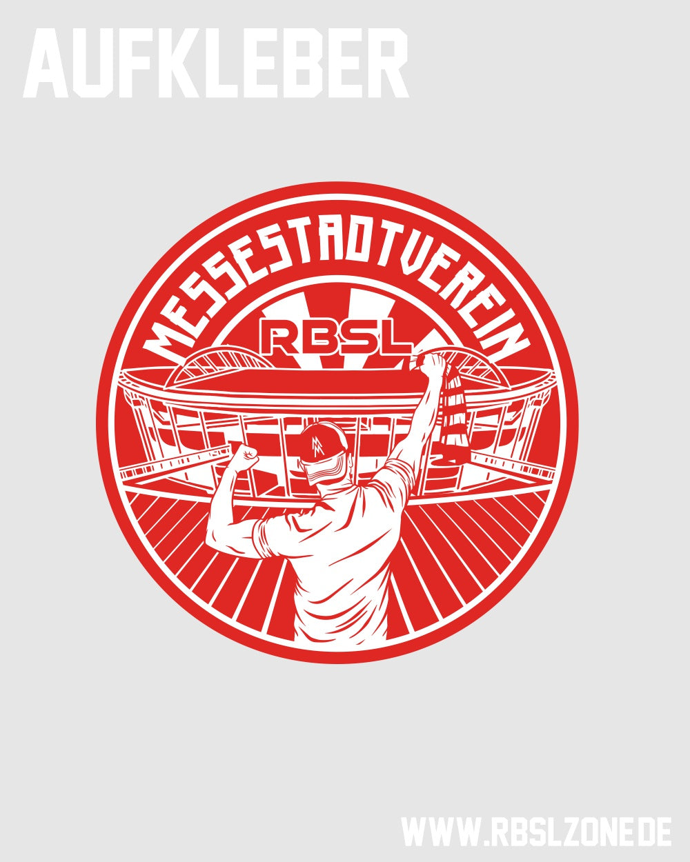 Aufkleber "Messestadt RBSL" red