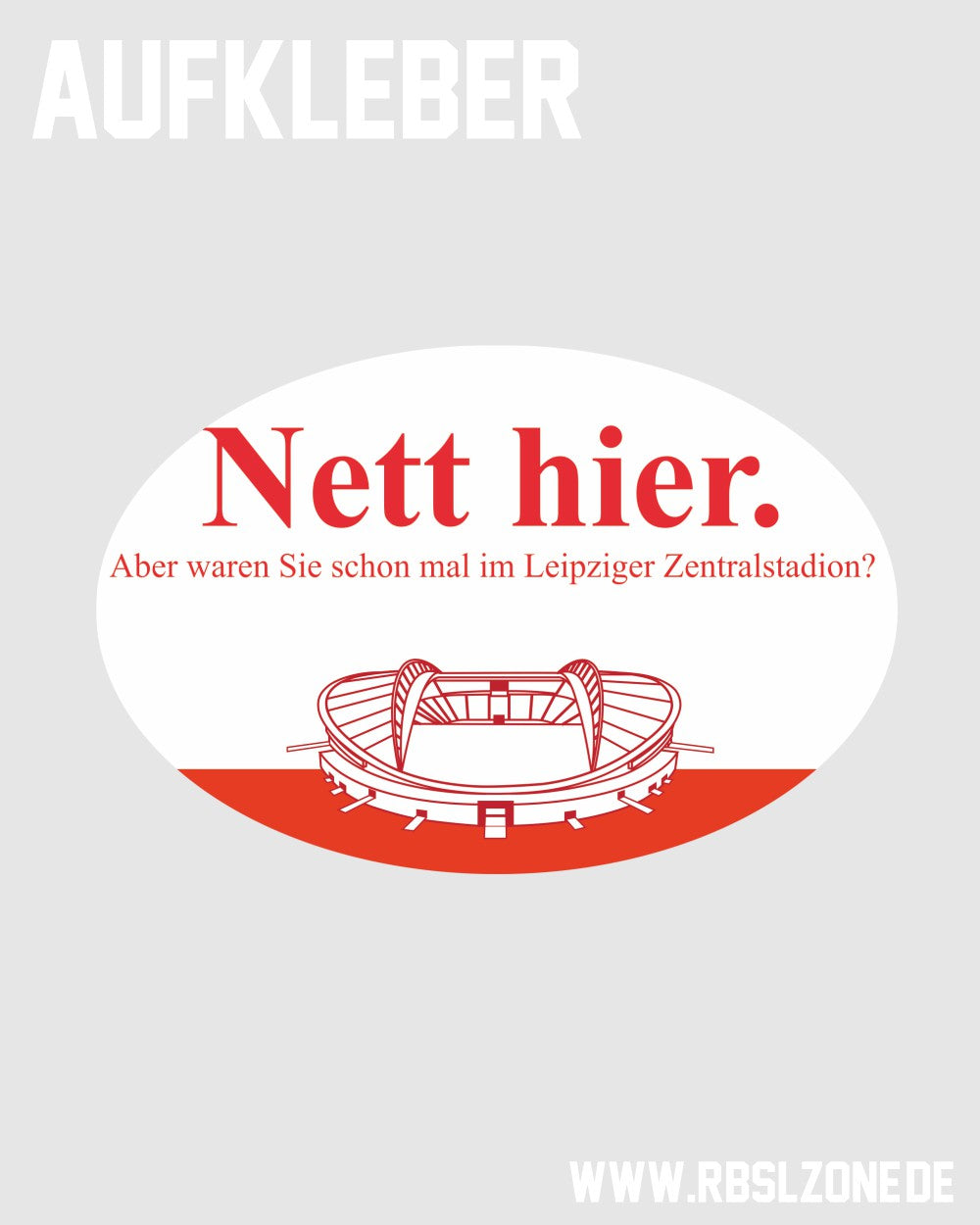 Aufkleber "Nett hier"