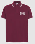 Polo mit Stick "Leipzig" (weinrot)