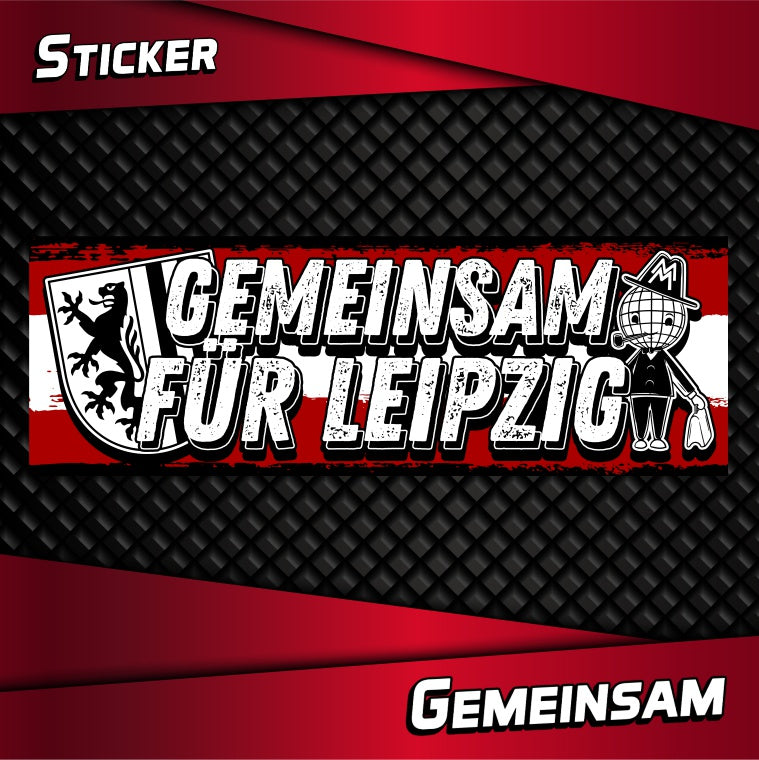 Aufkleber "Gemeinsam für Leipzig"