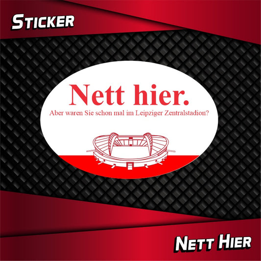 Aufkleber "Nett hier"