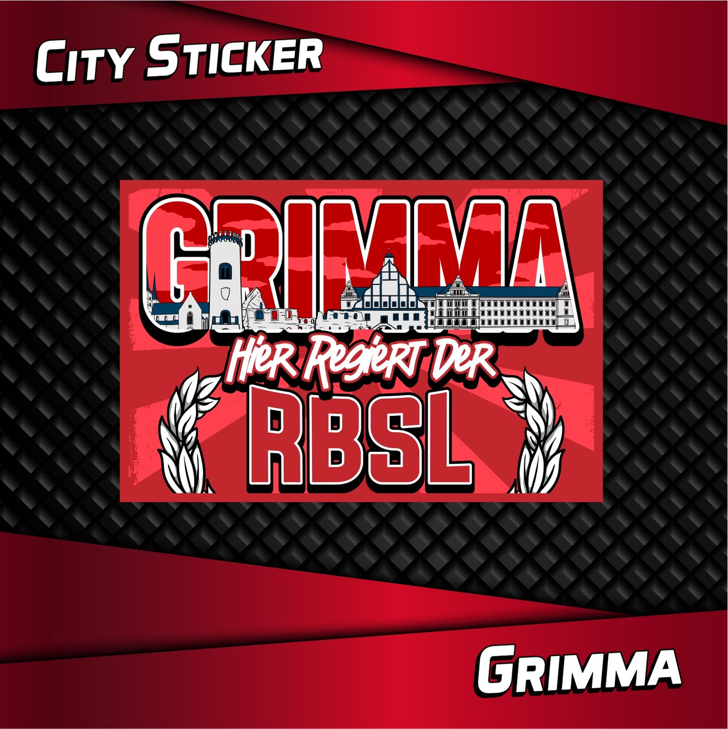 Städte-Aufkleber "Grimma"
