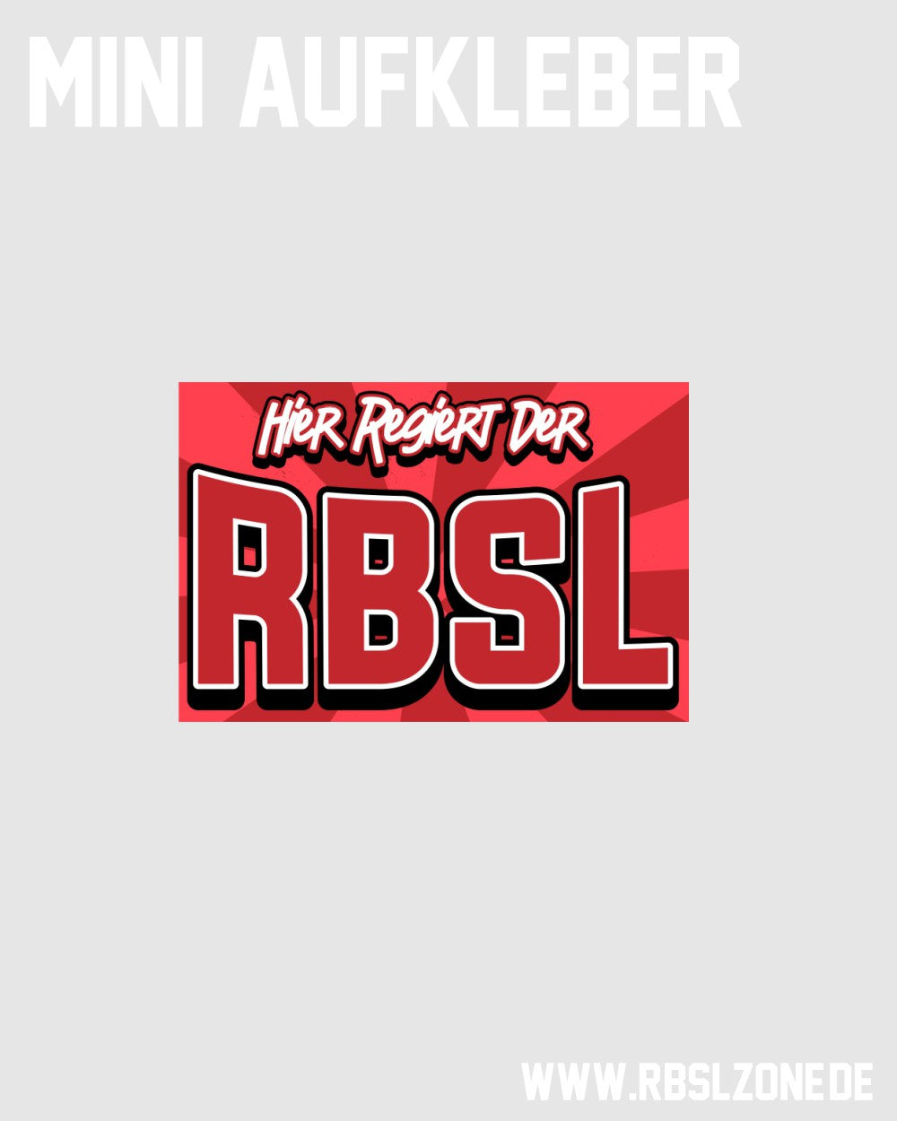 Mini-Aufkleber "Hier regiert" (20 Stück)