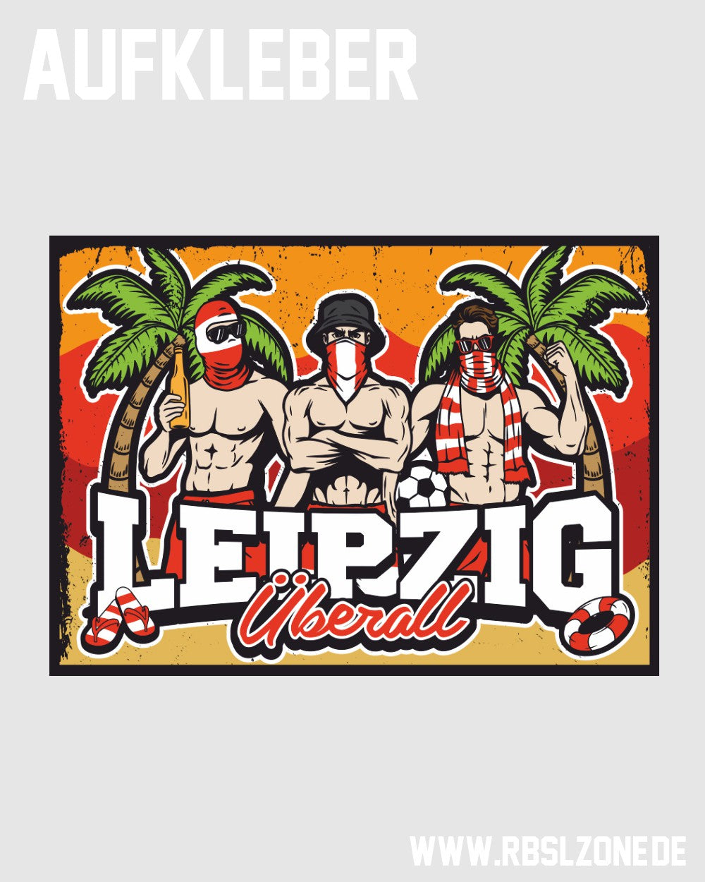Aufkleber "Leipzig überall"